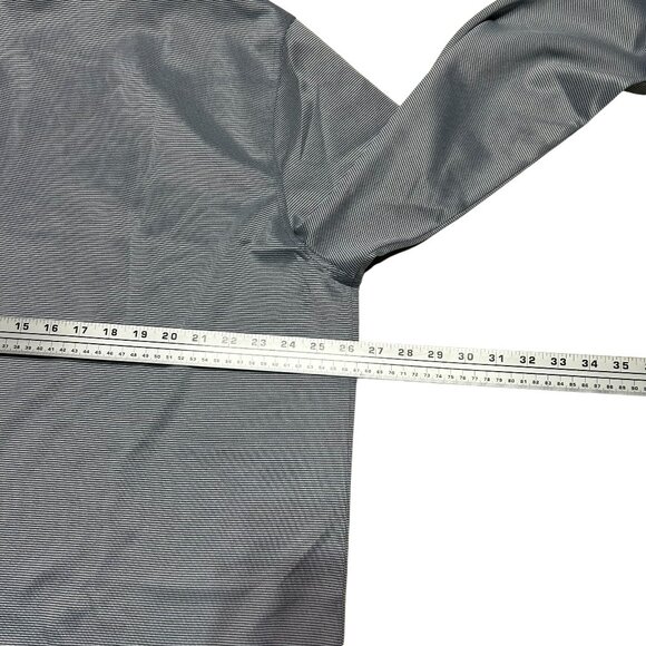 Hickey Freeman 1/4 Zip Golf Pullover Shirt Mens XXL Gray Striped Long Sleeve - Picture 5 of 8